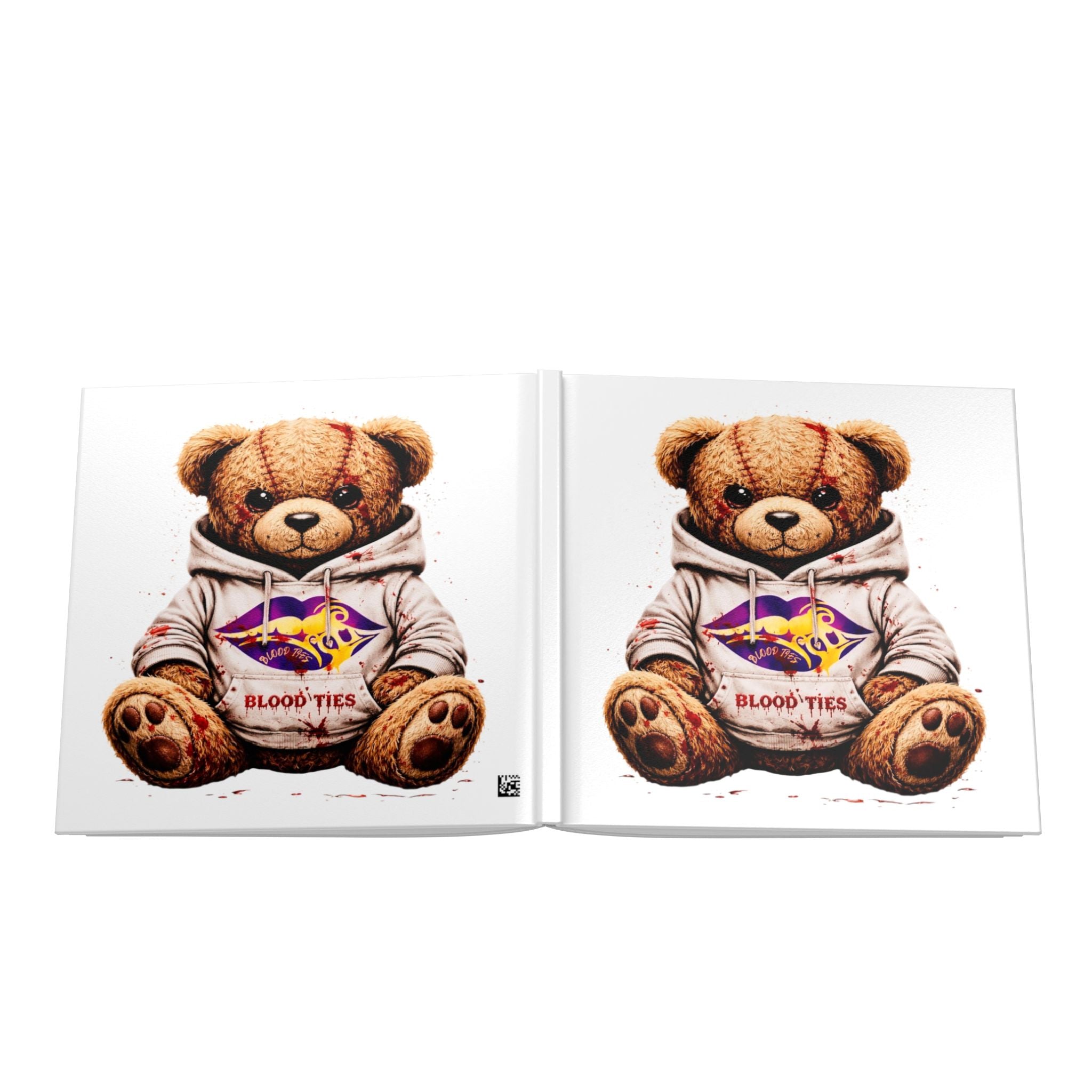 Hardcover Photo Book — 'Blood Ties' Teddy Bear Keepsake