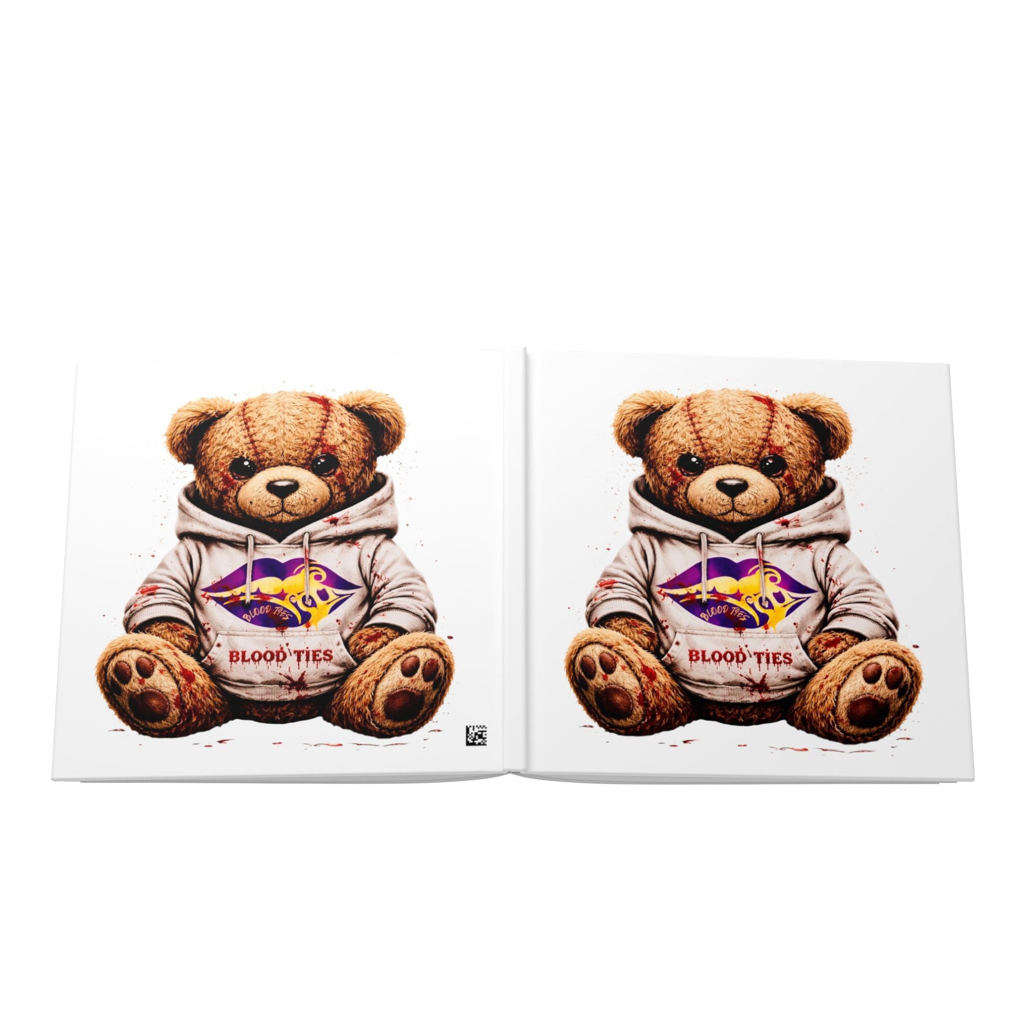 Hardcover Photo Book — 'Blood Ties' Teddy Bear Keepsake