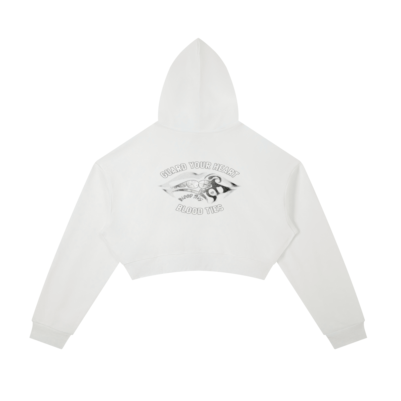 Essential Cropped Zip-Up Hoodie