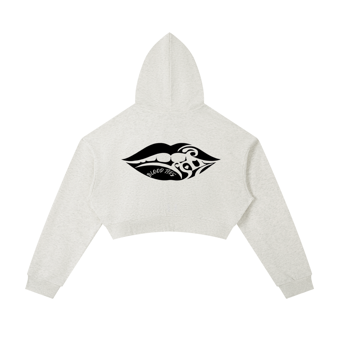 Essential Cropped Zip-Up Hoodie