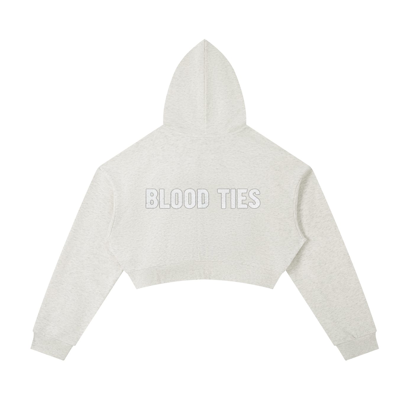 Essential Cropped Zip-Up Hoodie