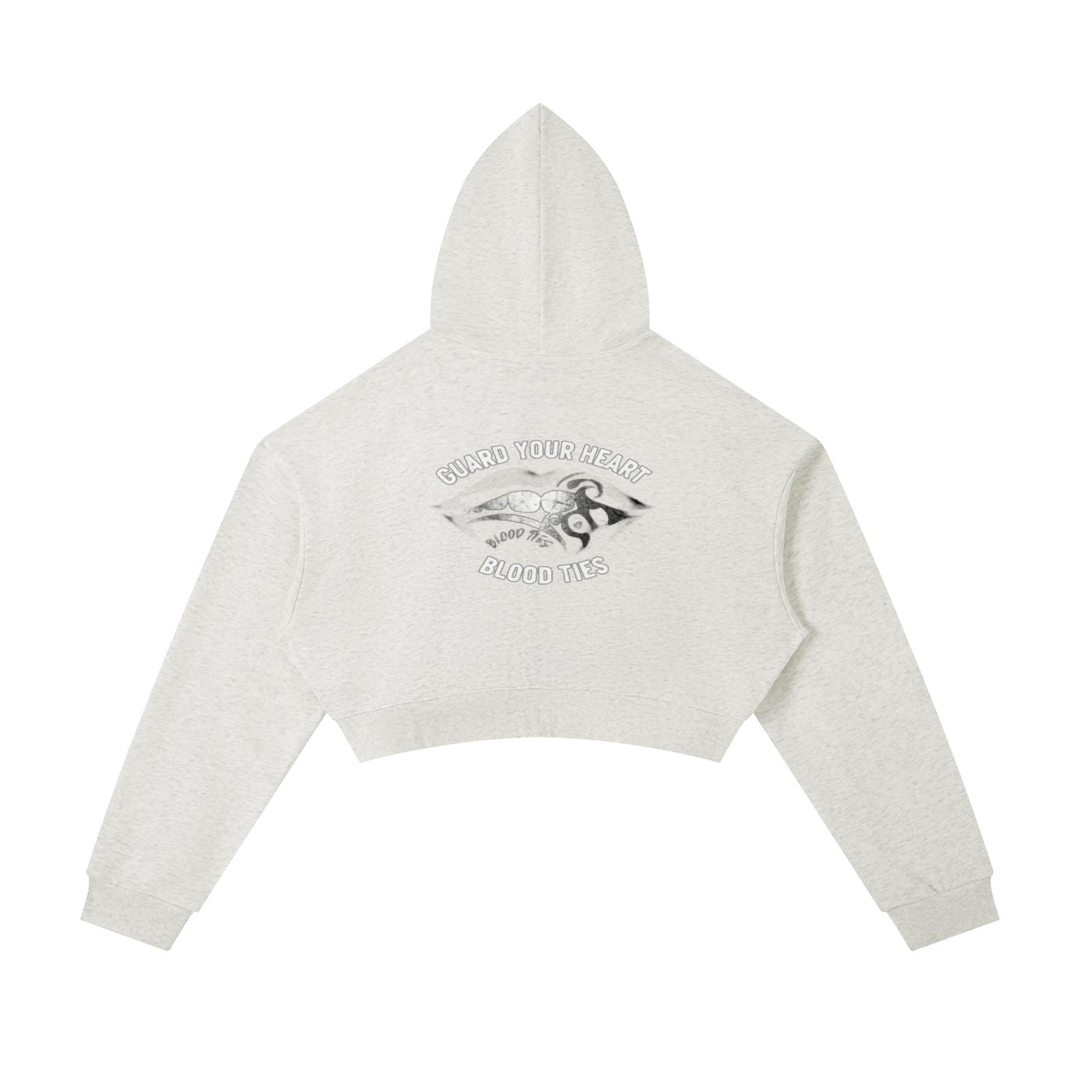 Essential Cropped Zip-Up Hoodie