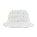 Bucket Hat — Minimal Gold Telephone Pattern
