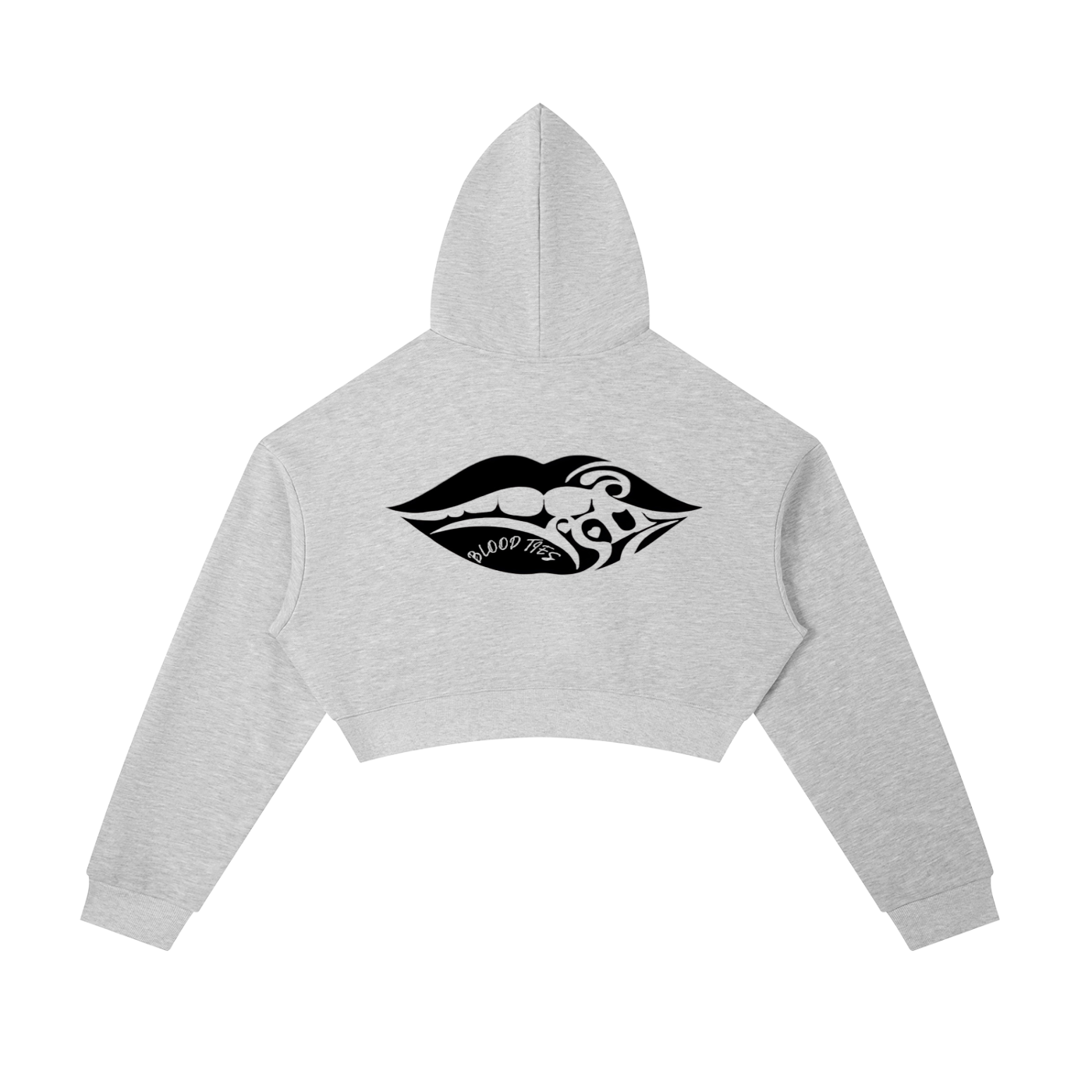 Essential Cropped Zip-Up Hoodie