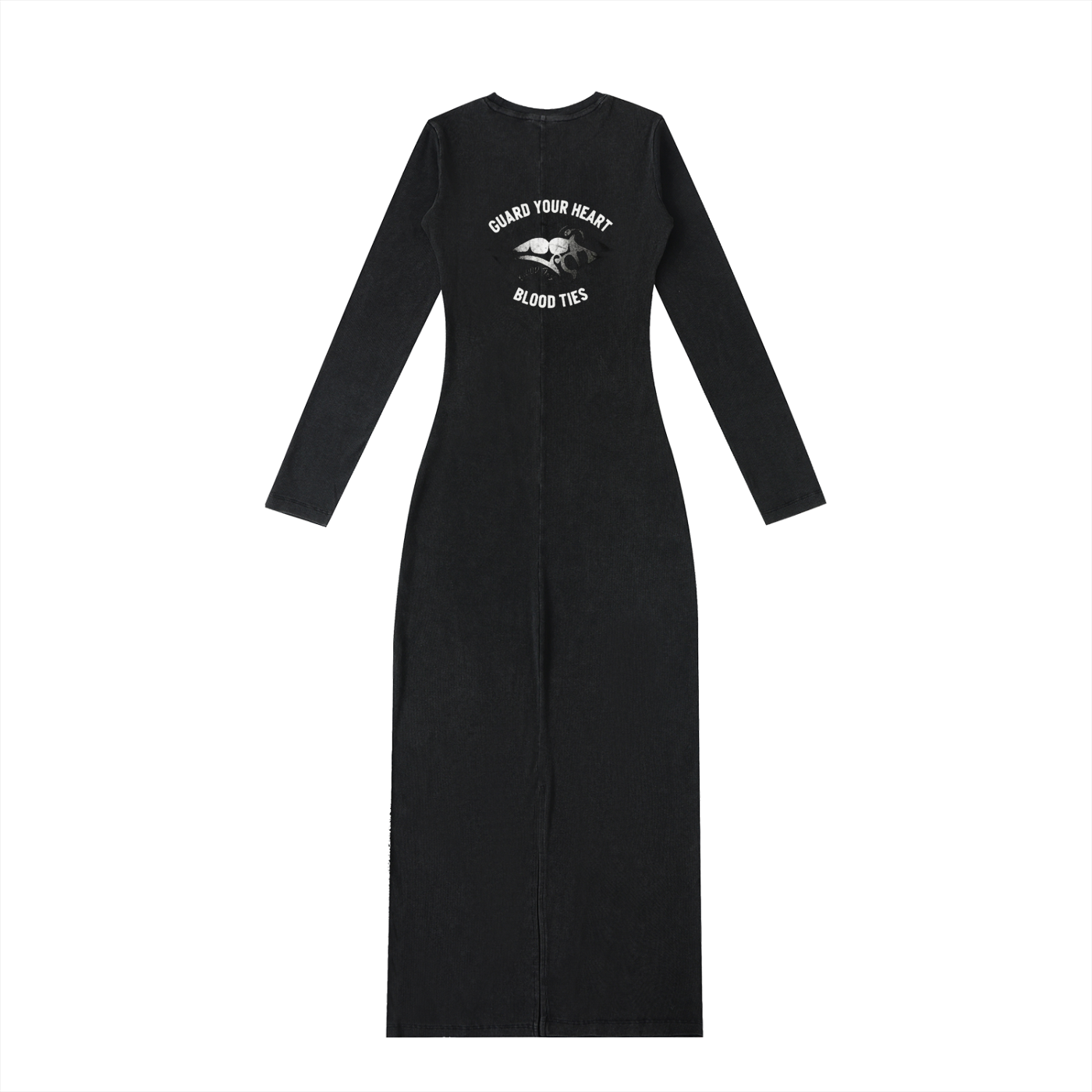 Dyed Washed Slit Maxi Dress