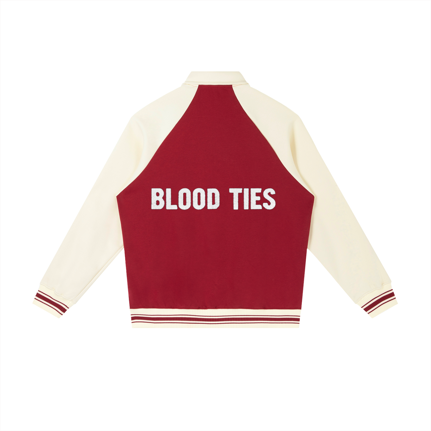 Contrast Raglan Sleeve Baseball Jacket