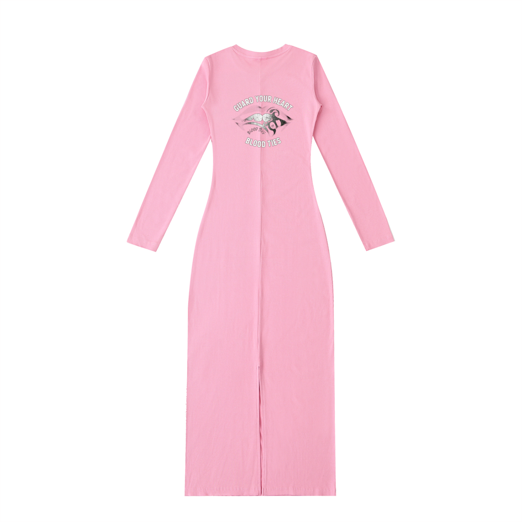 Dyed Washed Slit Maxi Dress